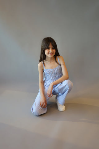 YOUTH Striped Rhinestone Pant
