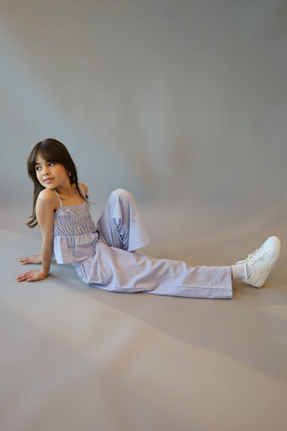 YOUTH Striped Rhinestone Pant