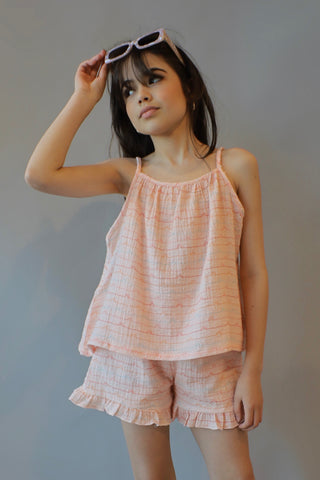 YOUTH Cheerful Ruffle Tank