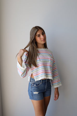 YOUTH Multi-Color Stripe Sweater