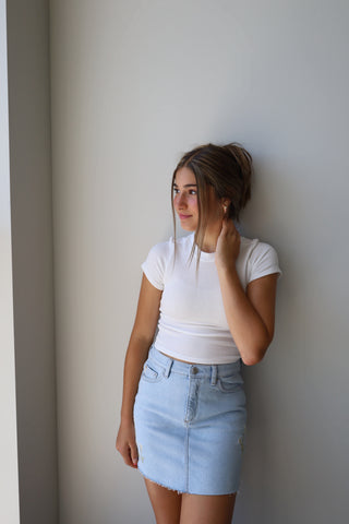Youth Short Sleeve Rib Tee