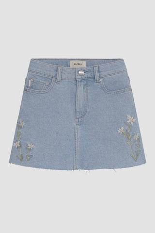 YOUTH DL1961 Floral Denim Skirt
