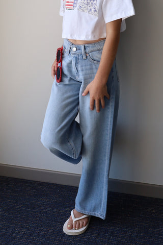 YOUTH DL1961 Wide Leg Jean