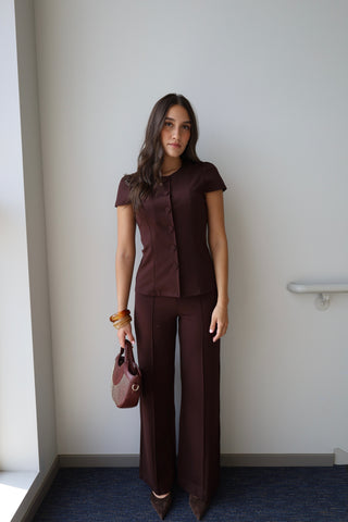 Ponte Pintuck Pants