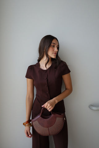 Ponte Button Up Top