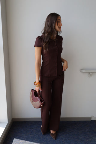 Ponte Pintuck Pants