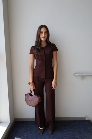 Ponte Button Up Top