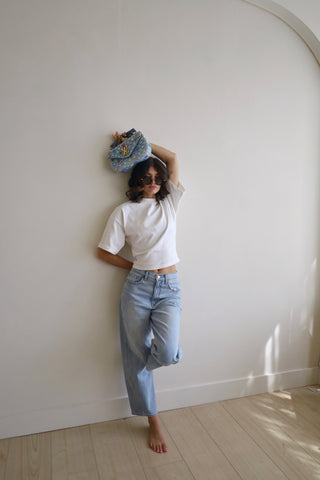 Barrel Style Cropped Jean