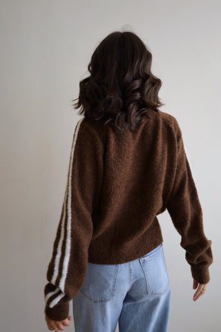 Boucle Knit Zip-Up Jacket