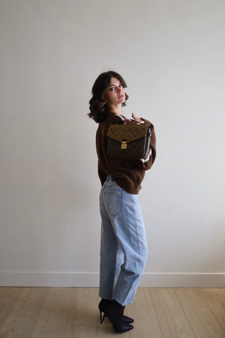 Boucle Knit Zip-Up Jacket