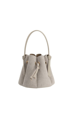 Vegan Suede Top Handle Bag