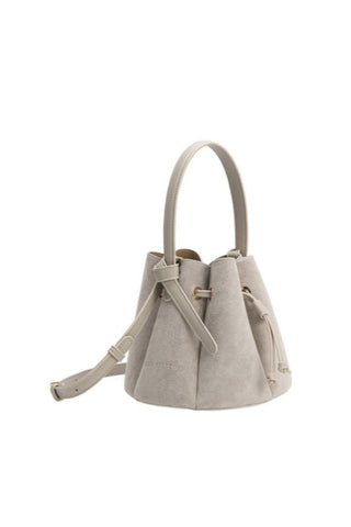 Vegan Suede Top Handle Bag