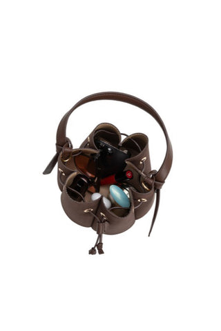 Vegan Suede Top Handle Bag