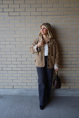 The Vegan Suede Jacket