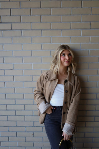 The Vegan Suede Jacket