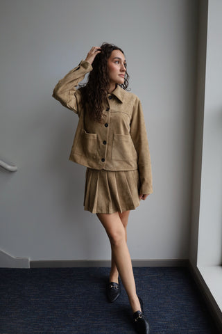 The Vegan Suede Jacket