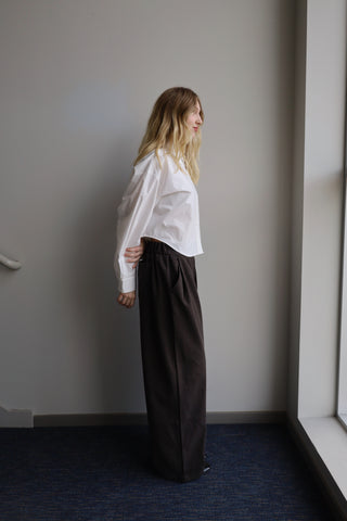 Pinstripe Chocolate Trousers