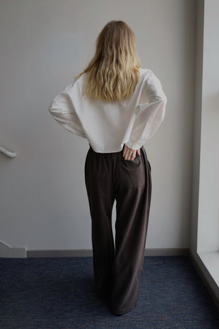 Pinstripe Chocolate Trousers