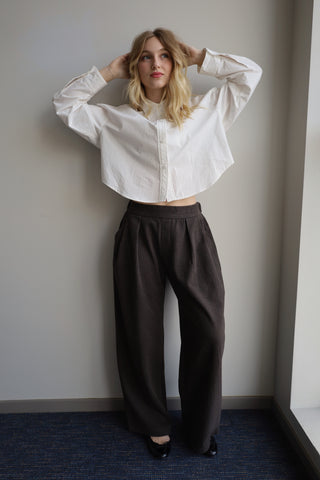 Pinstripe Chocolate Trousers