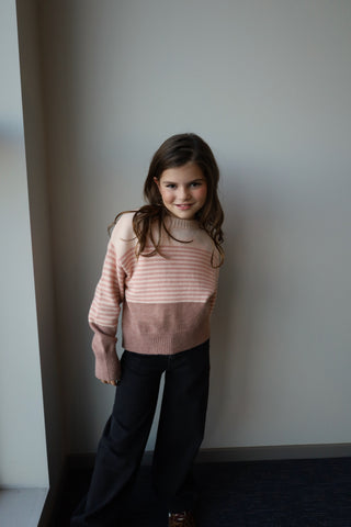 YOUTH Striped Blushed Knit
