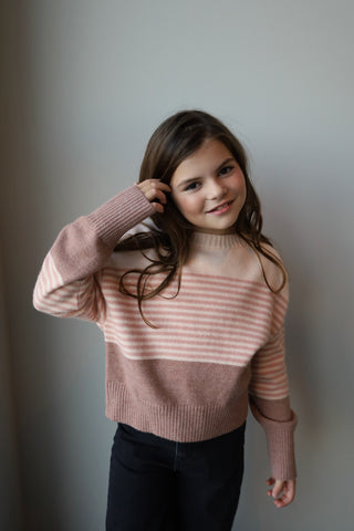 YOUTH Striped Blushed Knit
