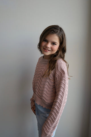 YOUTH Pointelle Mauve Knit