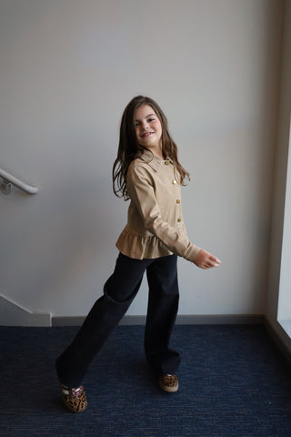 YOUTH Peplum Twill Jacket