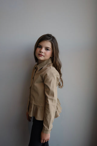 YOUTH Peplum Twill Jacket