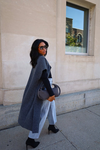 Longline Vest Cardigan