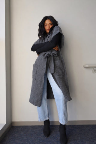Longline Vest Cardigan