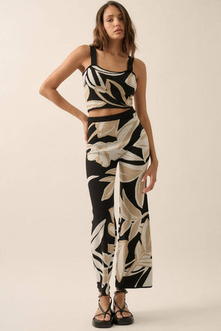 Island Jacquard Knit Pant