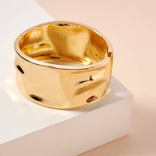 Irregular Wide Cuff Bracelet