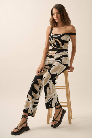 Island Jacquard Knit Pant