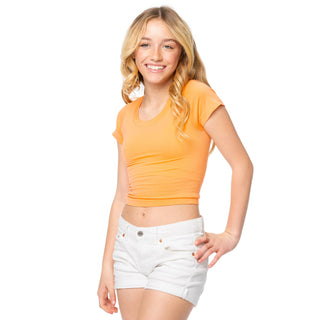 Youth Short Sleeve Seamless Top