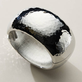 Hammered Alloy Cuff Bracelet