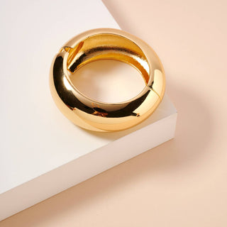 Uneven 18K Cuff Bracelet