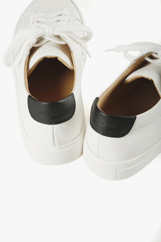 Leather Tab Trainers