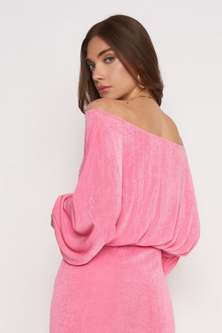 Slouchy Pop Of Pink Top